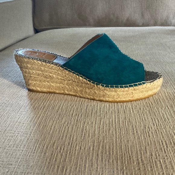 Vidorreta Turquoise Blue Suede Espradrille Wedges - Size EU 40/US 9 - Worn once - Picture 10 of 11